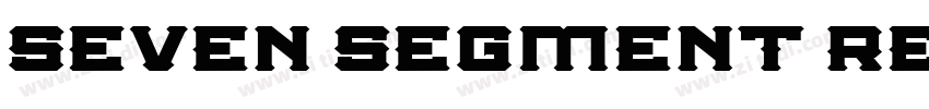 Seven Segment Regula字体转换